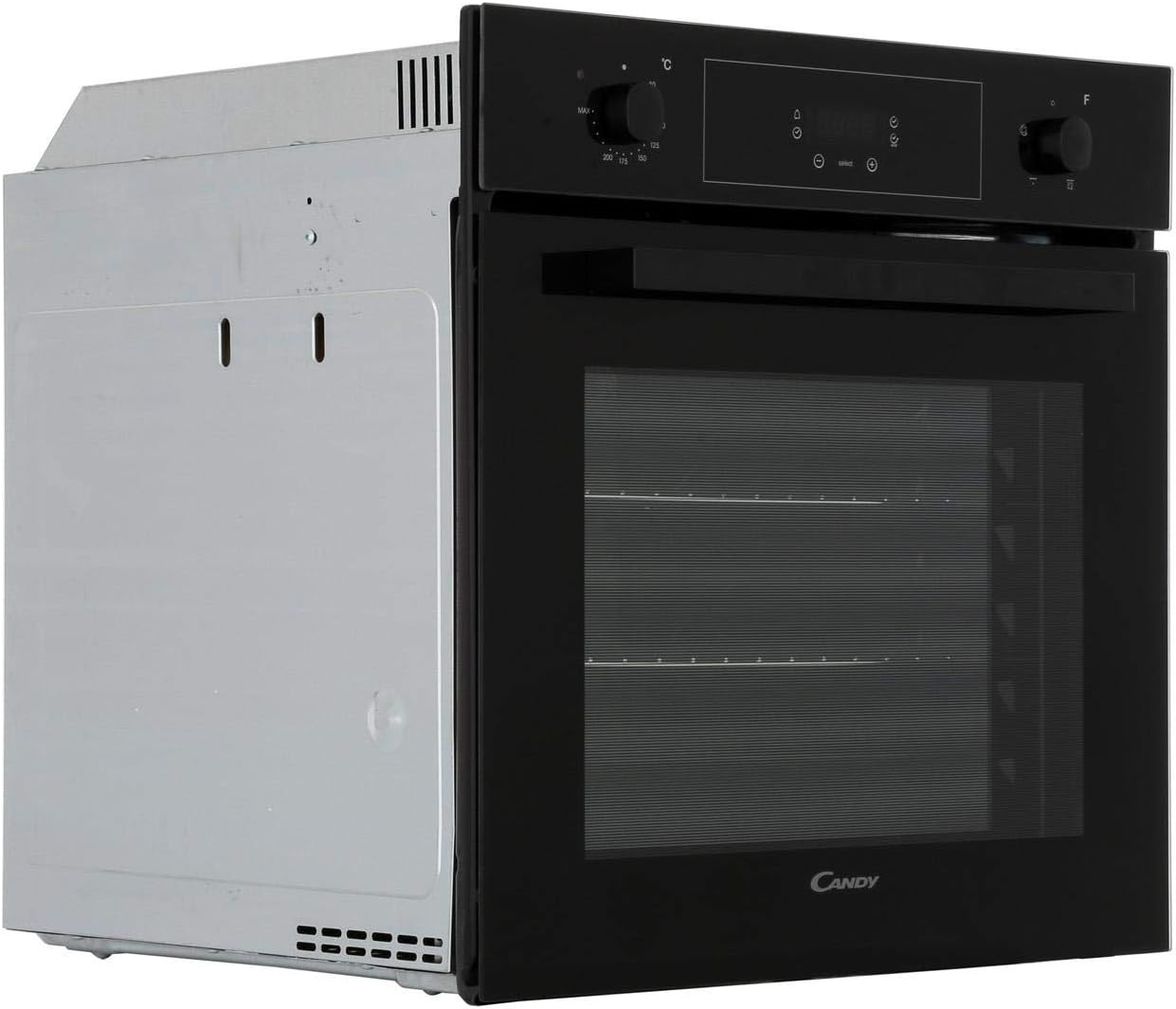 2 Shelves and 4 Functions Candy FCP405N Builtin Black Fan Oven with 65