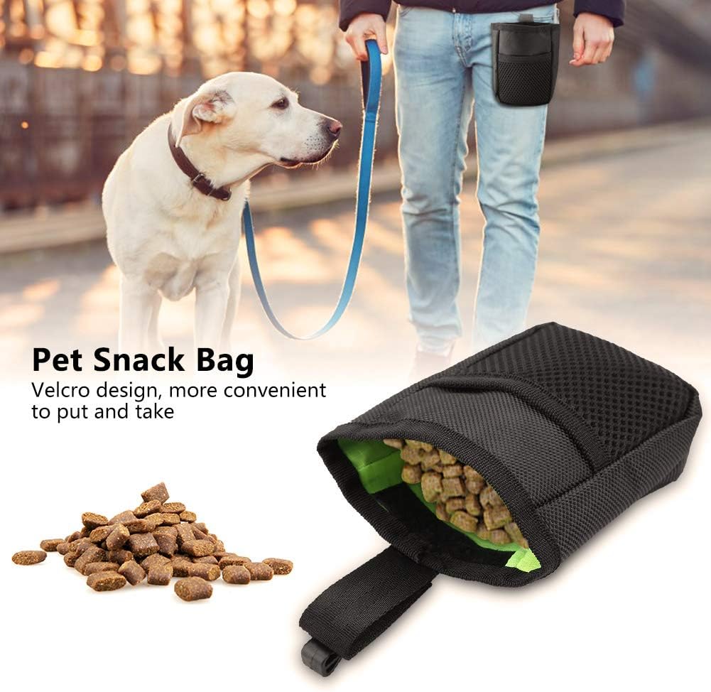 Smandy Portable Dog Treat Pouch - Multifunctional Treat Carrier for Walking Running, Training, Travelling (Black) - Image 4