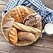 NUTRIUPS Natural Handmade Bread Basket for Serving,11.8inch Round Bread Basket,Wicker Fruit Basket