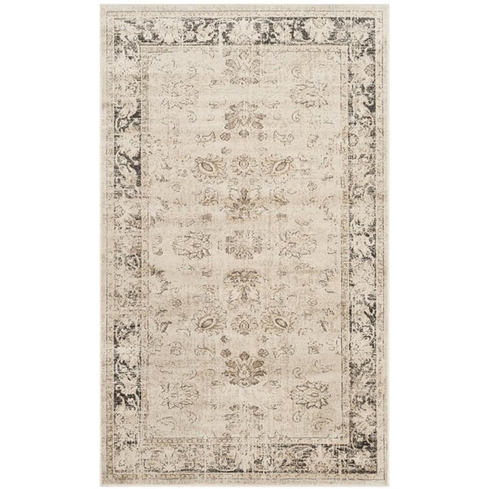 Safavieh Traditional Indoor Woven Rectangle Area Rug, Vintage Collection, VTG117, in Stone / Multi, 99 X 170 cm for Living Room, Bedroom or Any Indoor Space