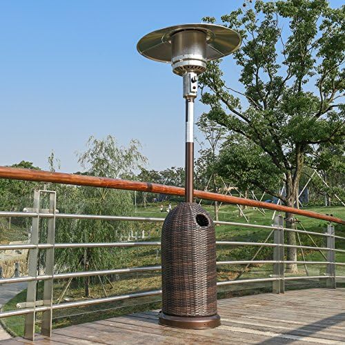 Outdoor Sunshine Floor Standing 41000 BTU Propane Powered Piezo Ignition Iron Heater
