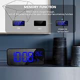 HOMVILLA Digital Alarm Clock with Large LED Display Dual Alarms USB Charging view 5