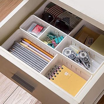 Easybuy India Adjustable New Drawer Organizer Kitchen Bedroom
