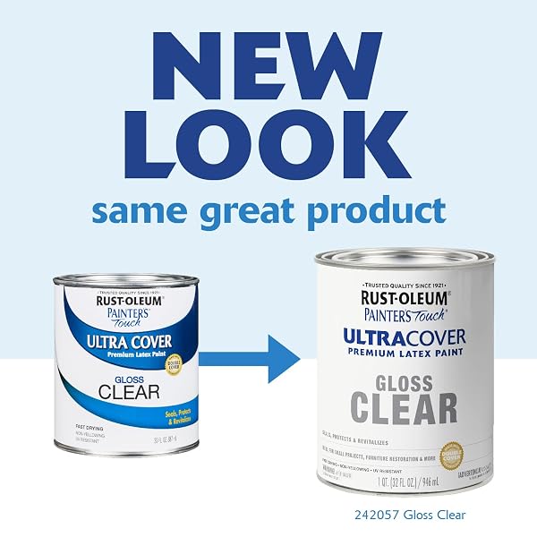 RUST-OLEUM PAINTER’S TOUCH LATEX BRUSH-ON PAINT, GLOSS CLEAR