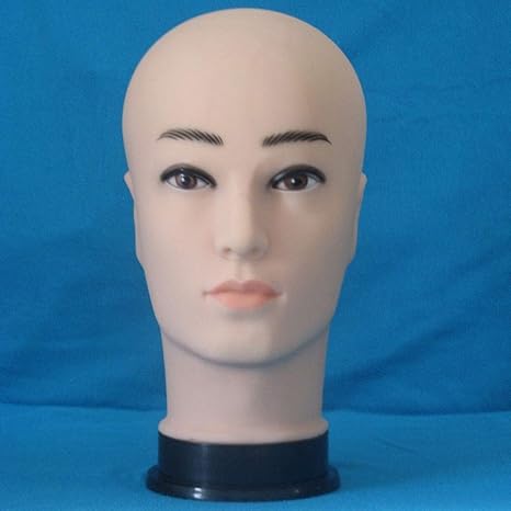 Amazon Co Jp マネキンヘッド ウィッグを作るための男性のトレーニングヘッドスキンヘッドマネキンヘッドマネキン人形頭 メガネ 帽子の表示 ホーム キッチン