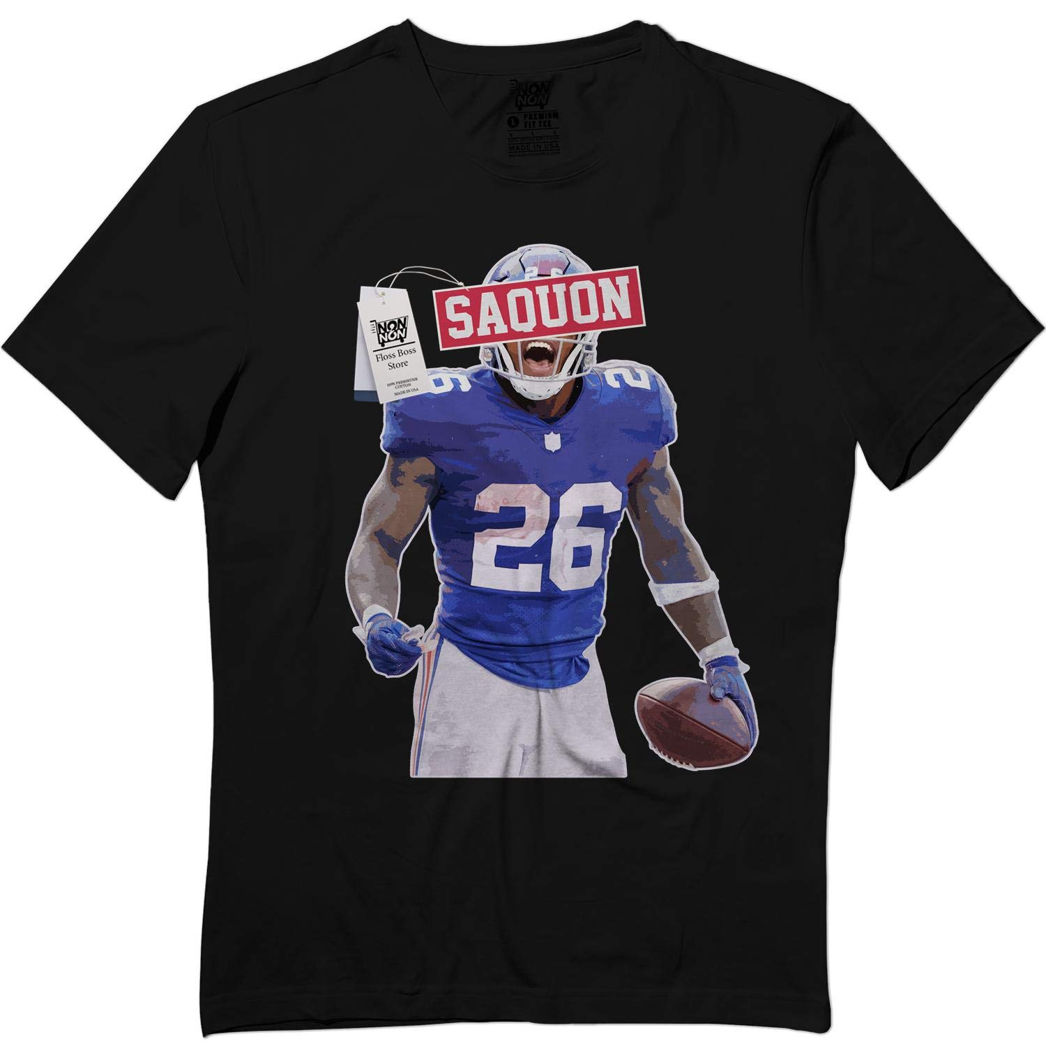 Saquon 26 Barkley New York Football Running Back Rb T Shirt | Kitilan