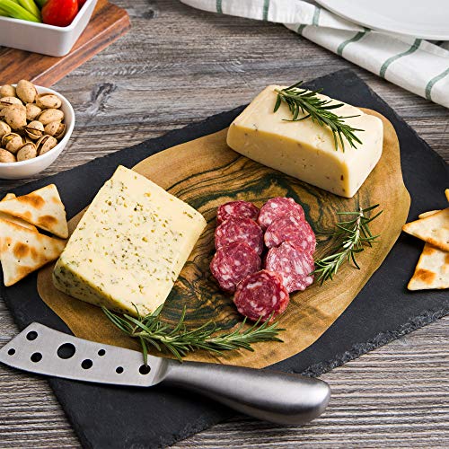 Disposable Cheese Board Paper, Set of 10, Rustic Wood Slice 12 x 8