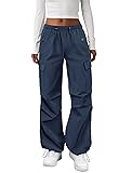 COPYLEAF Cargo Pants Women Elastic Waisted