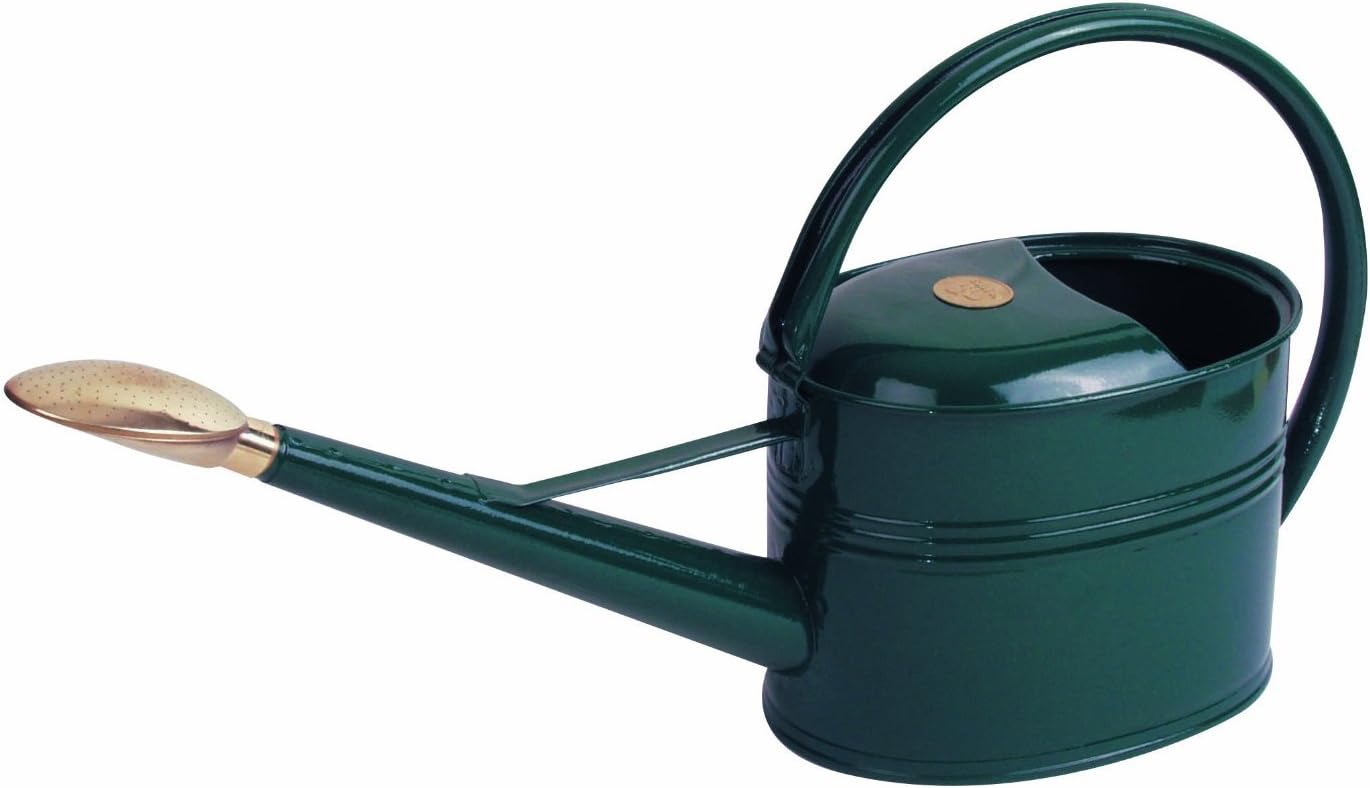 Bosmere Haws V134G Slimcan Galvanized Watering Can with Oval Rose, 1.3
