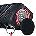 Sunshot Portable NFC Waterproof Super Bass Resonance Bluetooth Wireless Speaker With Power Bank Bluetooth CSR 4.0 Technology Compatible Outdoor Sport/ Climbing Stereo With Metal Snap Hook (Black)