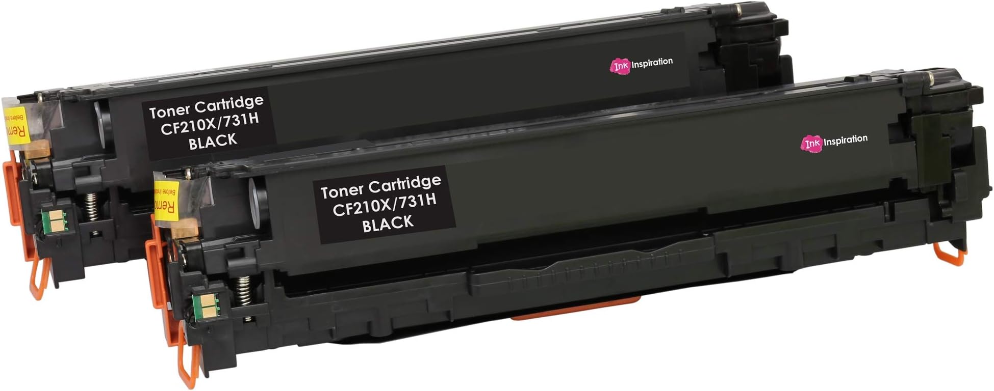 2 INK INSPIRATION® Black Remanufactured Laser Toner Cartridges for HP LaserJet Pro 200 Color M251n, M251nw, MFP M276n, MFP M276nw, Canon LBP-7100CN, LBP-7110CW, MF-8230CN, MF-8280CW | 2,400 Pages