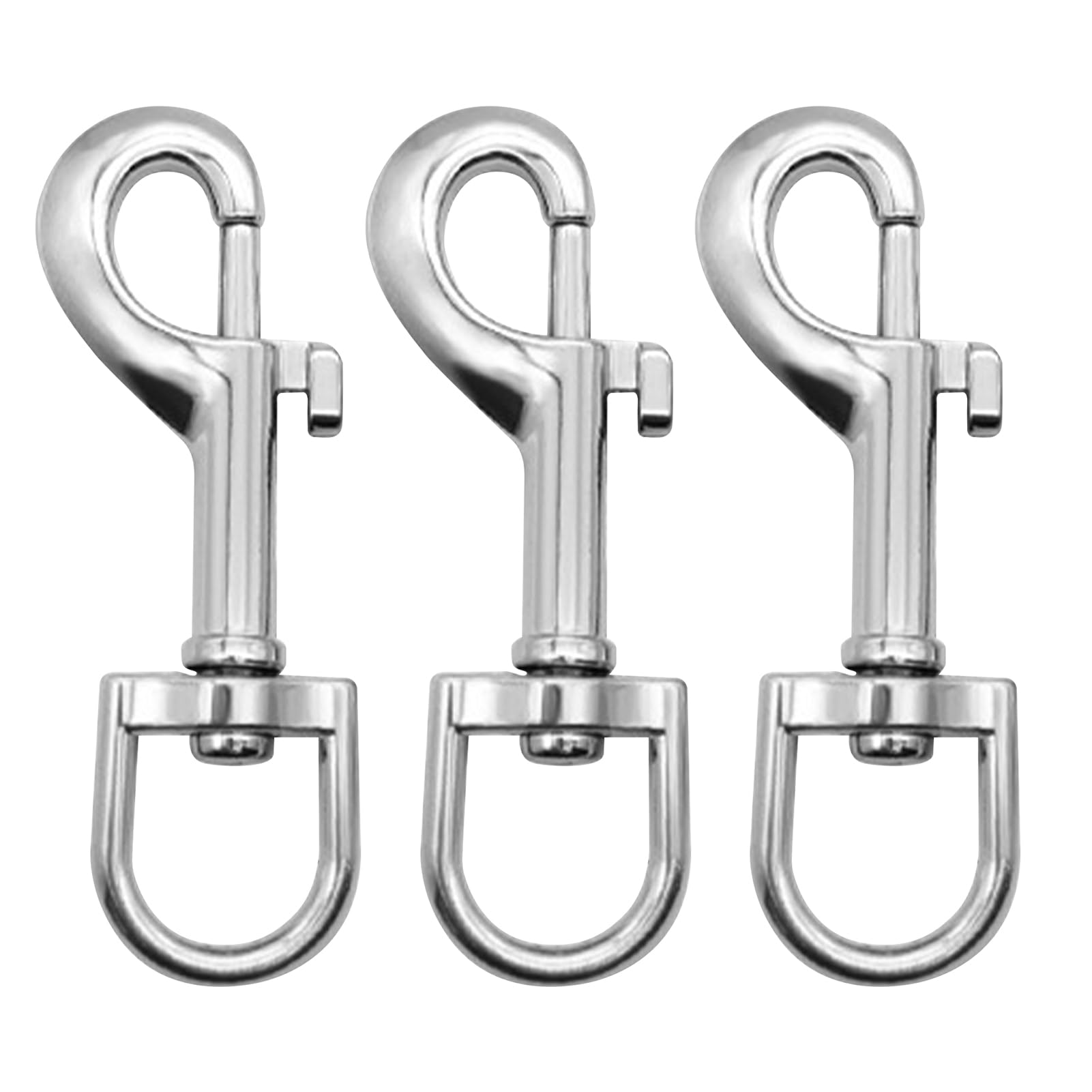 3 Pcs Dog Lead Hook, Swivel Snap Hooks, Heavy Duty Dog Lead Clip Clasp 360° Trigger Clip Zinc Alloy Lobster Claw Clasps for Dogs Leash Webbing Collar