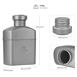 COOK'N'ESCAPE 1000ML Titanium Lightweight Portable