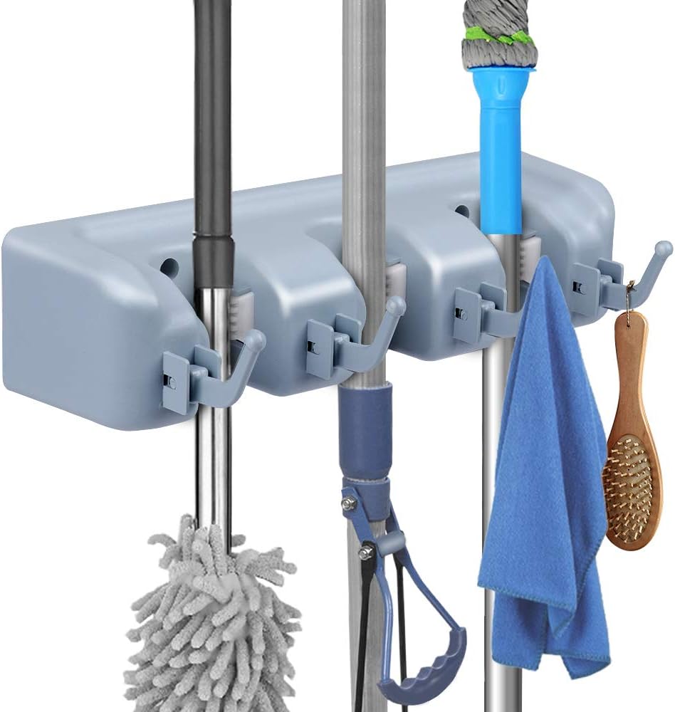 Phoenixee Broom Holder Wall Mount, Broom Holder For Garden