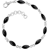 YARVi Gemstone Bracelet, for Women, 925 Sterling Silver