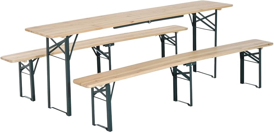 Amazon Com Outsunny 7 Wooden Outdoor Folding Patio Camping