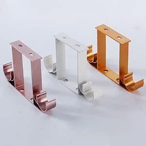 2 piezas de cortina de poste Romana barra de cortinas de techo de