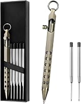 AUAUY Bolt Action Pen with Gift Case 1mm Black Ink Refill 5 Refills