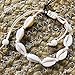 Tarsus Artificial Shell Bracelets Handmade Beachy Boho White Seashell Bracelet Gifts for Women Teens