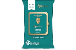 Summer's Eve Spa Calming Chamomile Feminine Wipes, 100% Plant Based*, pH balanced Plush Cloths, 24 Count