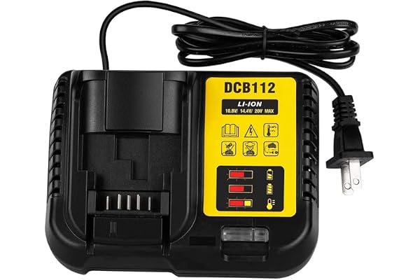 DCB112 Battery Charger Replacement for Dewalt Battery 10.8V- 20V DCB206 DCB205 DCB204 DCB203 DCB120,DCB107 DCB115 DCB105