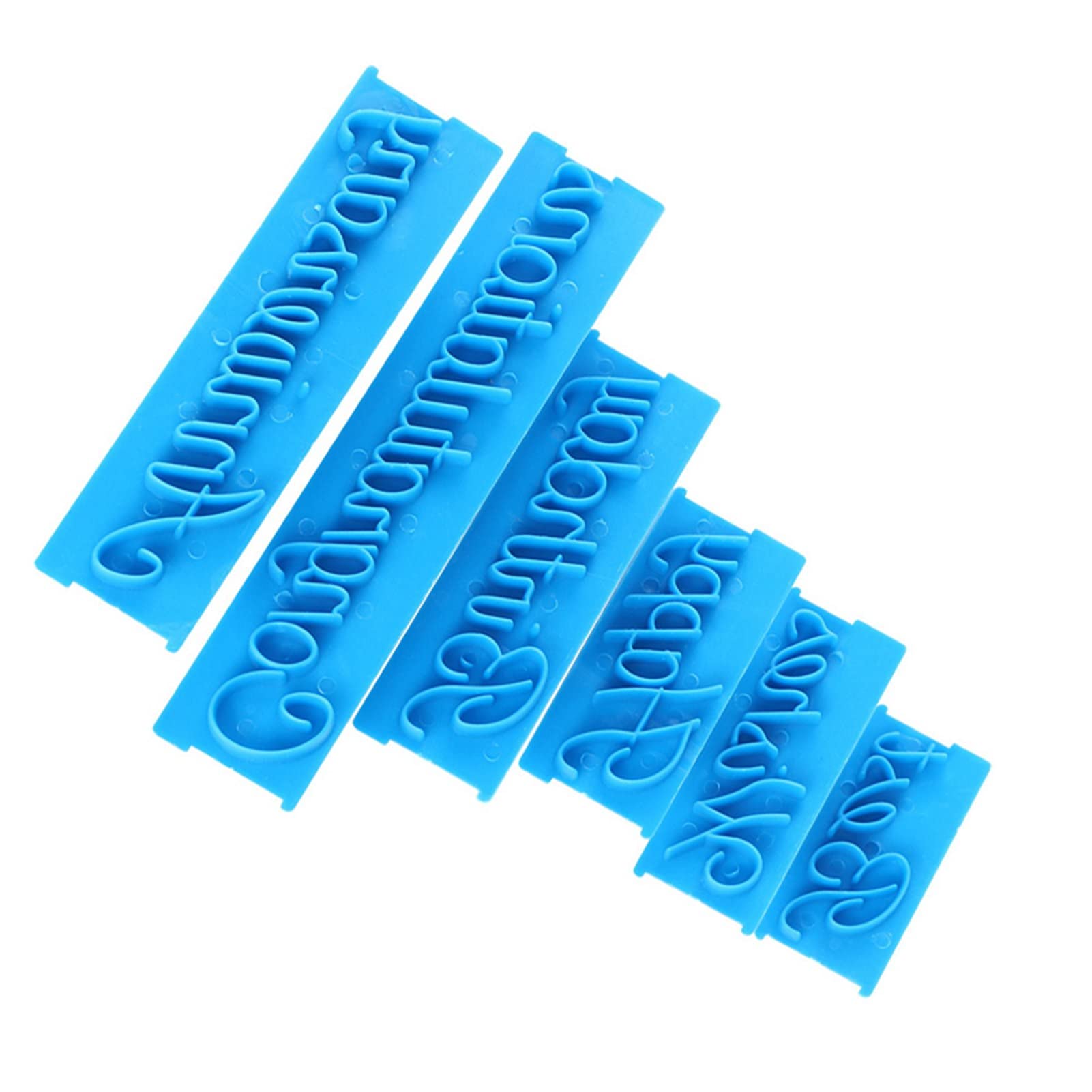 3 Set Cookie Stamp Blessing Letters Mold Happy Birthday Best Wishes Fondant Cutter Mould Icing Fondant Embosser Icing Sugarcraft Cake Decorating Tools