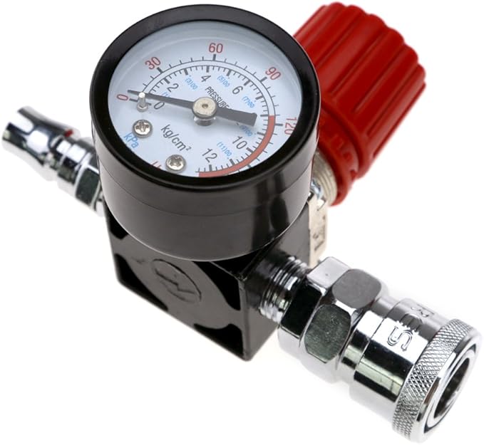 Air Compressor 1/4" Pressure Regulator Gauge 140PSI Control Valve 240V