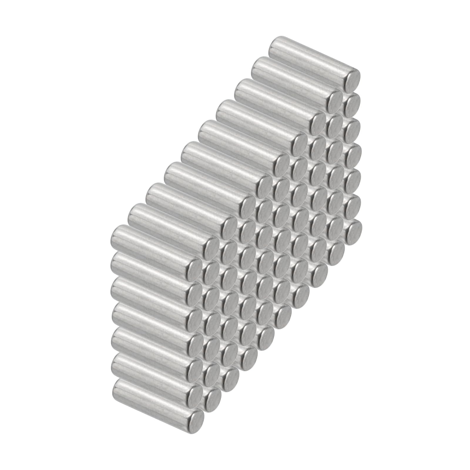 PATIKIL 304 Stainless Steel Dowel Pins 2.5 x 8 mm, 100 Pack Metal Dowel Pins Shelf Pegs Support Shelves Bunk Bed Fasten Elements Hardware for Furniture Fixing Component Position