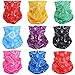 GraceMe 8PCS 9PCS Multifunction Magic Motorcycle Outdoor Sport Seamless Colorful Tube Half Face Mask Wrap Headband Scarf