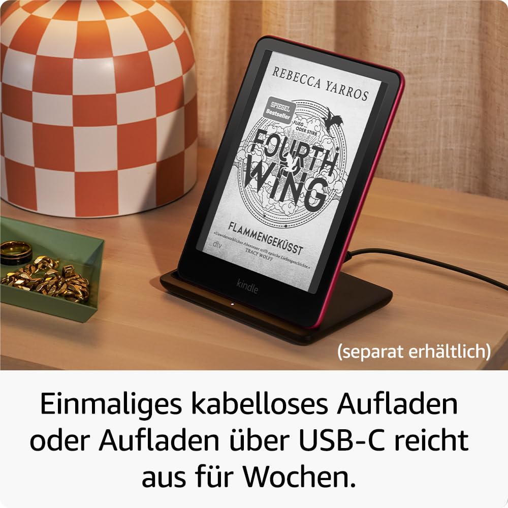 Zertifiziert und generalüberholt Amazon Kindle Paperwhite Signature Edition(32 GB)-Unser schnellster Kindle,mit Frontlicht mit automatischer Anpassung,kabellosem Aufladen und wochenlanger Akkulaufzeit 3