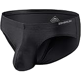 ZONBAILON Mens Sexy Silk Underwear Pack Bulge Enhancing Pouch Stretch Bikini Briefs for Straight Men M L XL 2XL 3XL