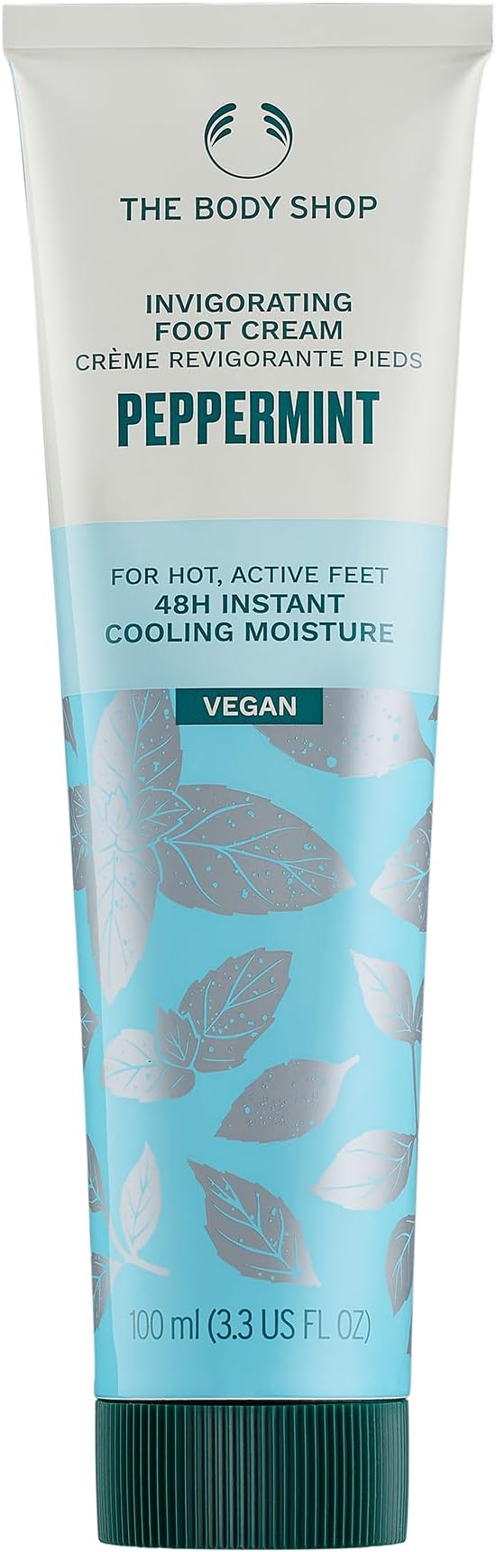 The Body Shop Peppermint Invigorating Foot Cream 100ml Cooling Moisturiser Dry