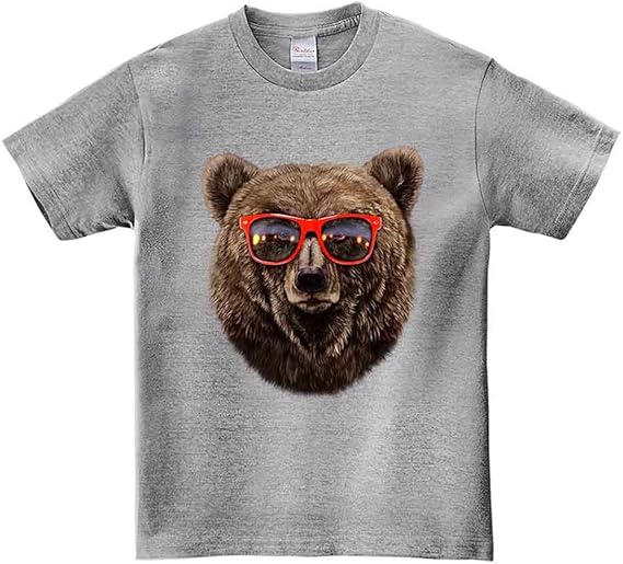 Amazon ノーブランド品 グリズリーベア クマ 熊 サングラス メンズ 半袖 Tシャツ オリジナルプリント 通販 Amazon ノーブランド品 グリズリーベア クマ 熊 サングラス メンズ 半袖 Tシャツ オリジナルプリント 通販