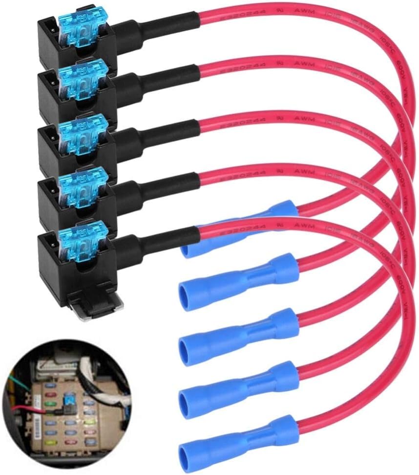 QIANDING Car Fuse Holder 5Pcs Mini Car Blade Fuse Holder Car Accessories Auto