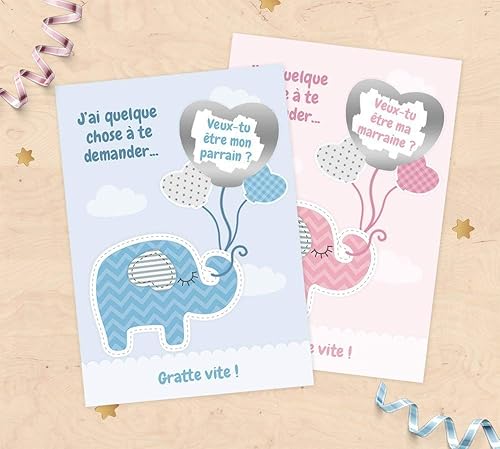 Code Parrain Ma Vie En Couleurs Carte à gratter demande de parrain/marraine, cadeaux parrain et