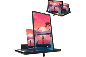 2026 New Screen Magnifier Version,2 in 1 Universal 3D HD Big Screen Phone Magnifier,Mobile Phone Projector S-creen,Foldable M
