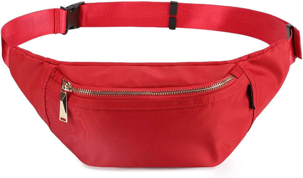 ZORFIN Fashion Nylon Fanny Packs for Women and Men Water