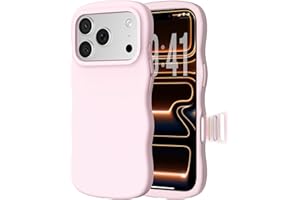 ORNARTO for iPhone 17 Pro Max Case – Curly Wave Edge | Compatible with MagSafe | Shockproof Liquid Silicone 3 Layers Full Cov