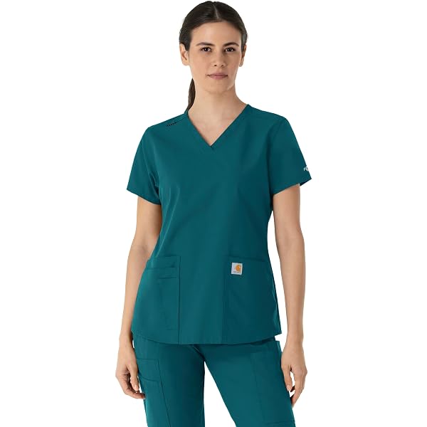 Amazon.com: Dickies Advance Women Scrubs Top V-Neck with Patch