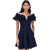 Cumaral Dress in Navy Print