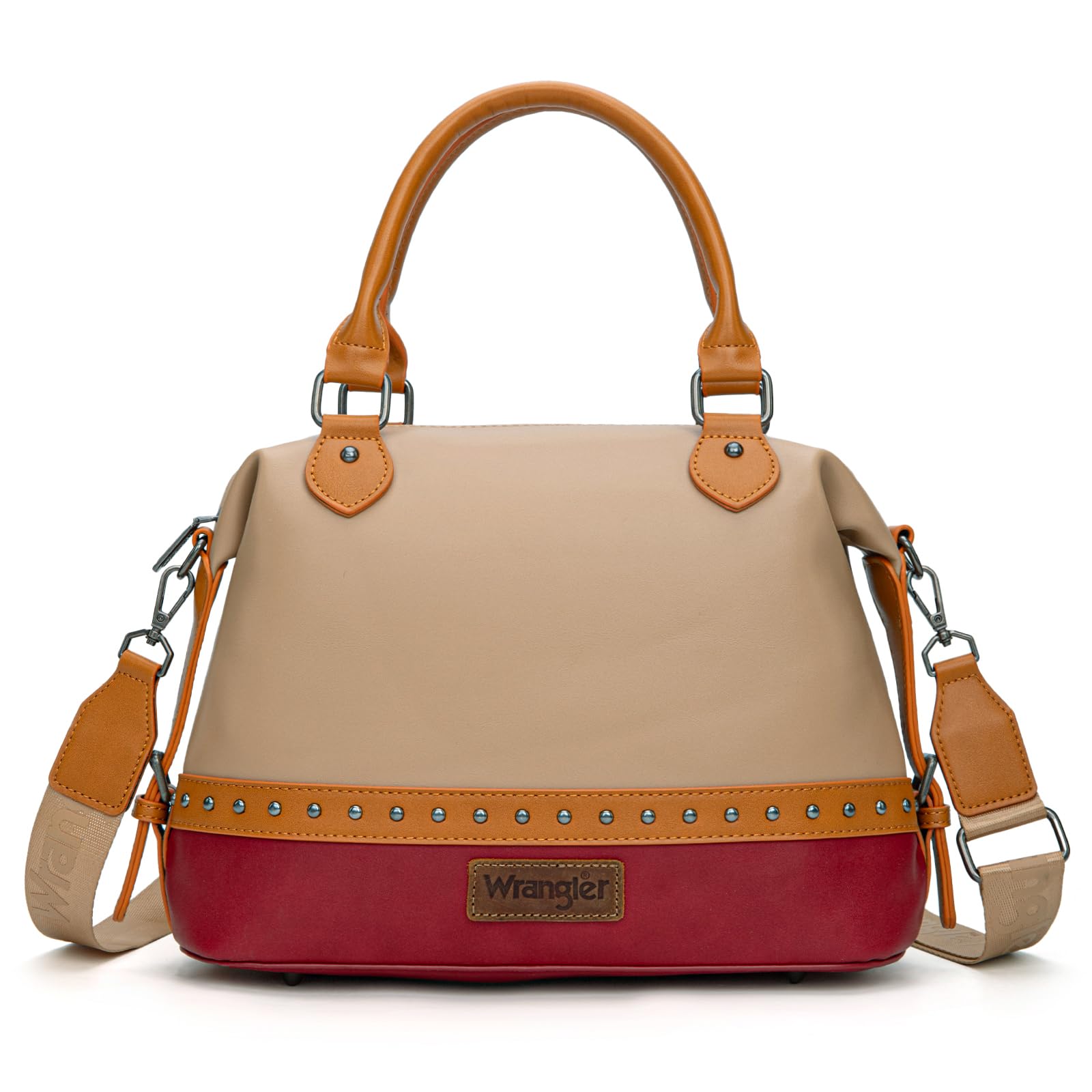 Photo 1 of * PATTERN DIFFERENT THAN STOCK PHOTO, CHECK BOTH PHOTOS * Wrangler doctor bag satchel purse for women two tone barrel satchel handbags and womens shoulder bag WG293-S5110TN-BDY