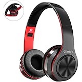 GIARIDE Bluetooth Headphones Noise Cancelling Stereo Wireless Headset with TF Card Input, Aux line, Soft Earmuffs, Built-in Mic and Foldable Deign for PC, Cell Phones, TV, Video Game …
