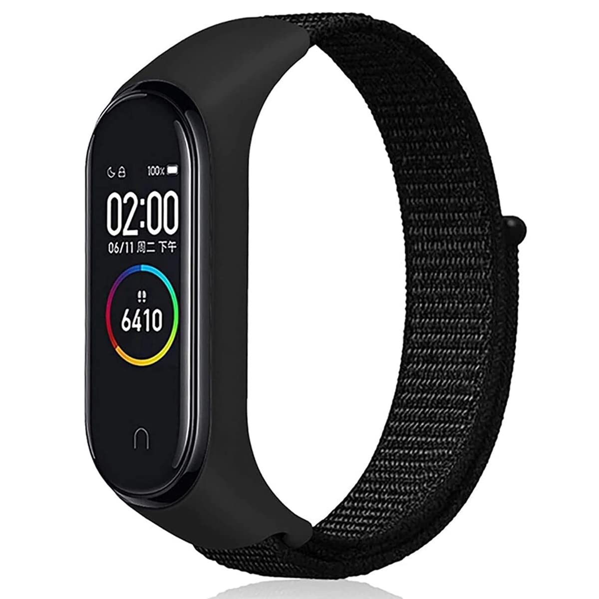 Keecuty Nylon Strap for Xiaomi Mi Band 6/5/4/3 Bracelet Adjustable Nylon Replacement Strap Compatible XiaomiMi Band 6/5/4/3 for Women Men