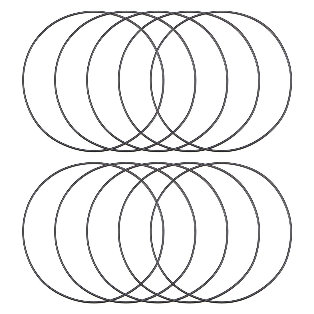 sourcing map Nitrile Rubber O-Rings 165.3mm OD 160mm ID 2.65mm Width, Metric Nitrile Rubber Sealing Gasket, Pack of 10