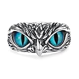 Yumikoo Demon Eye Owl Ring Retro Open Ring
