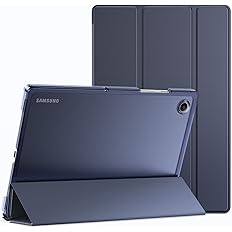 JETech Case for Samsung Galaxy Tab A8 10.5-Inch 2022 (SM-X200/X205/X207), Slim Translucent Back Tri-Fold Folio Stand Protecti
