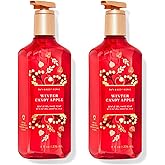 Bath & Body Works Deep Cleansing Gel Hand Soap 2 Pack 8 oz. (WInter Candy Apple), 16.0 Fl Oz