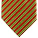 Retreez Stripe Woven Men's Tie - Red and Green