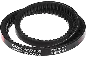 uxcell 3VX355 Rubber V-Belt, Raw Edge Cogged Industrial V Belts 35.5" Length x 0.38" Width x 0.32" Thickness