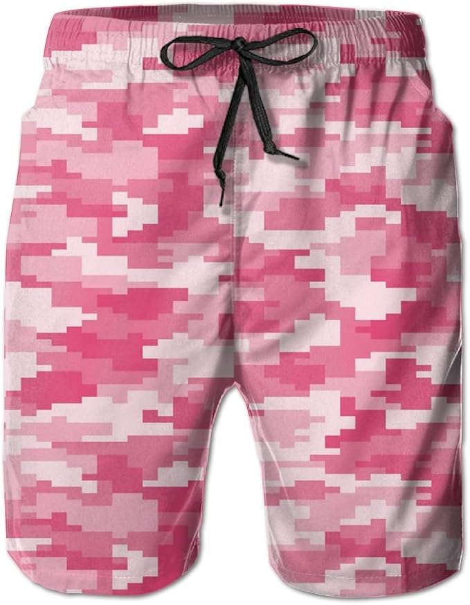camo pink shorts